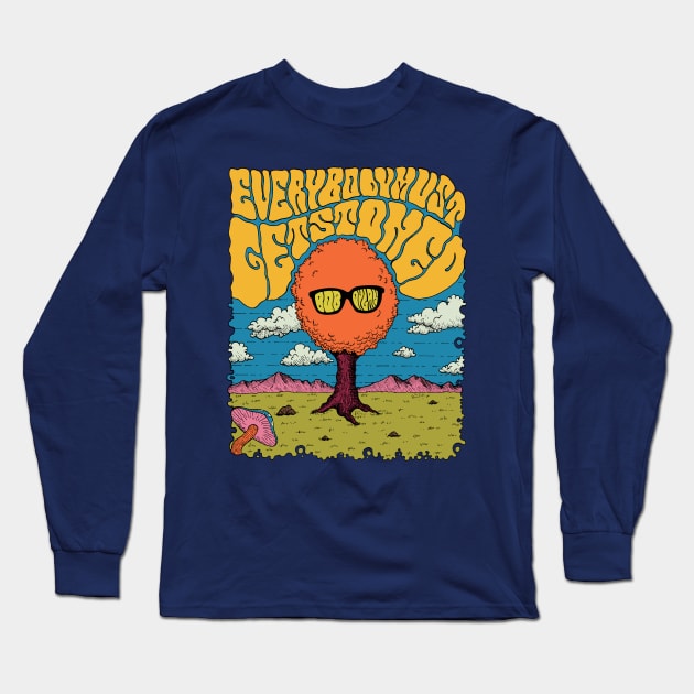 Everybody Must Get Stoned Long Sleeve T-Shirt by ogeraldinez